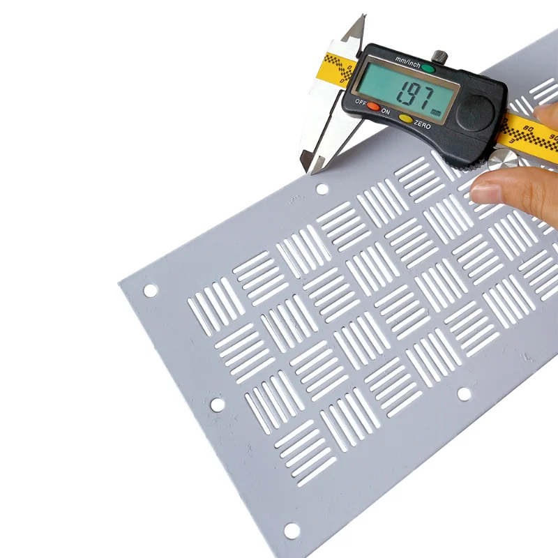 A variety of perforation patterns are combined to customize perforated metal plates - Image 3