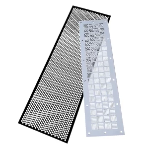Air outlet aluminum perforated metal protection cover plate long holes combined perforated decorative plate