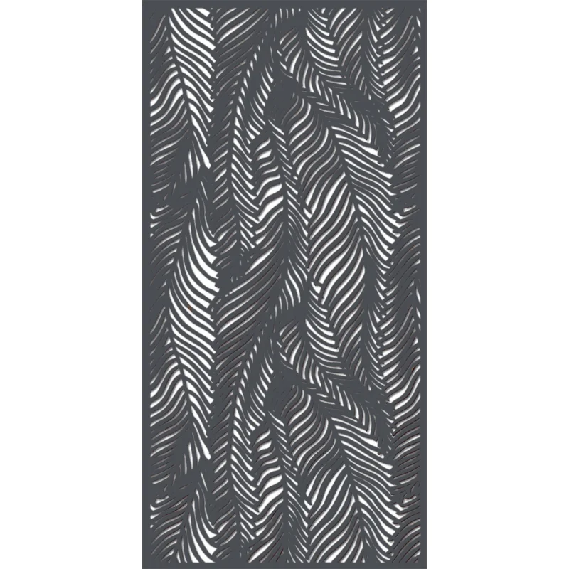 leaf shaped metal plate custom laser cutting opening