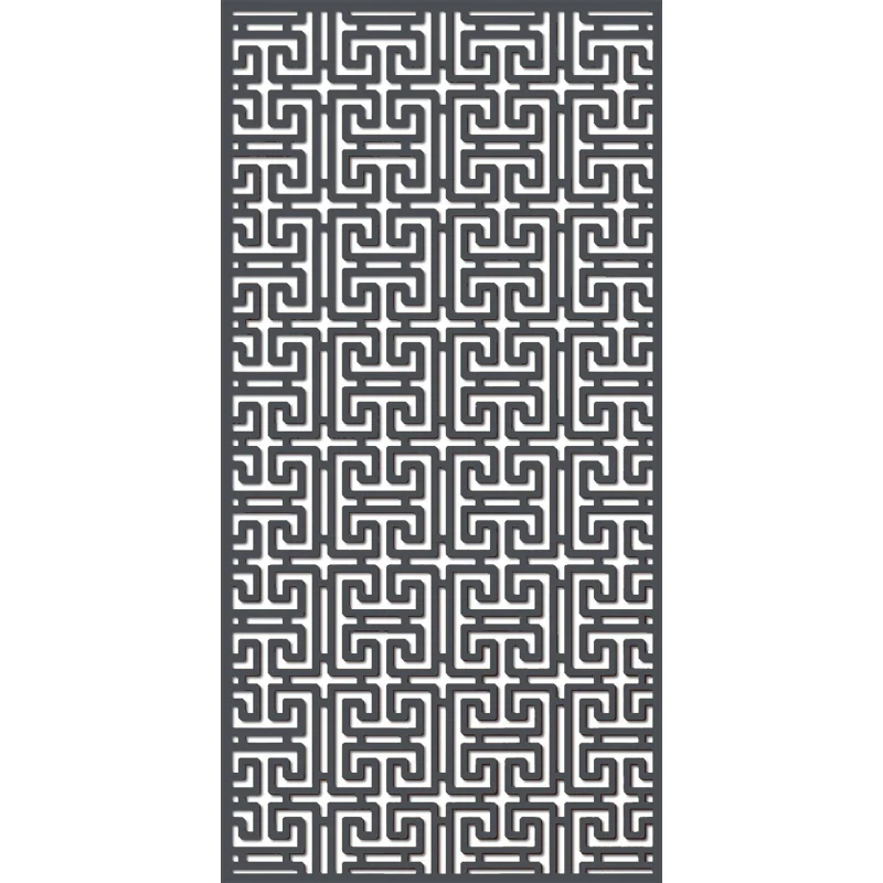 laser cut metal protective shield panel