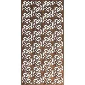 Modern cut holes for decorative sheet metal