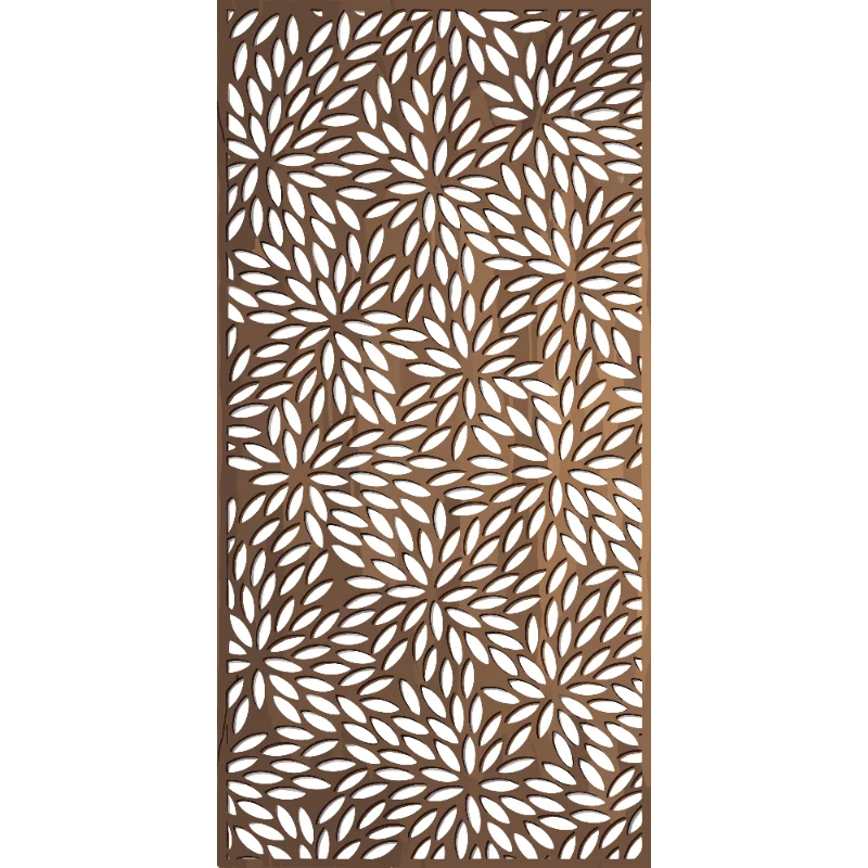 Cut plant-shaped metal decoration panels - Image 4