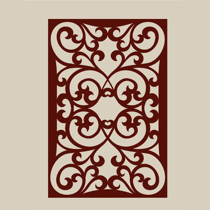 decoration metal screen partition irregular graph flower graph can opening hole - Image 2