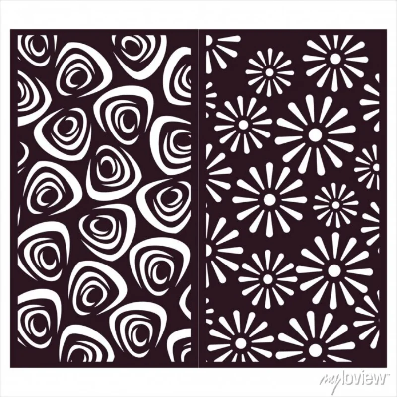 decoration metal screen partition irregular graph flower graph can opening hole - Image 3