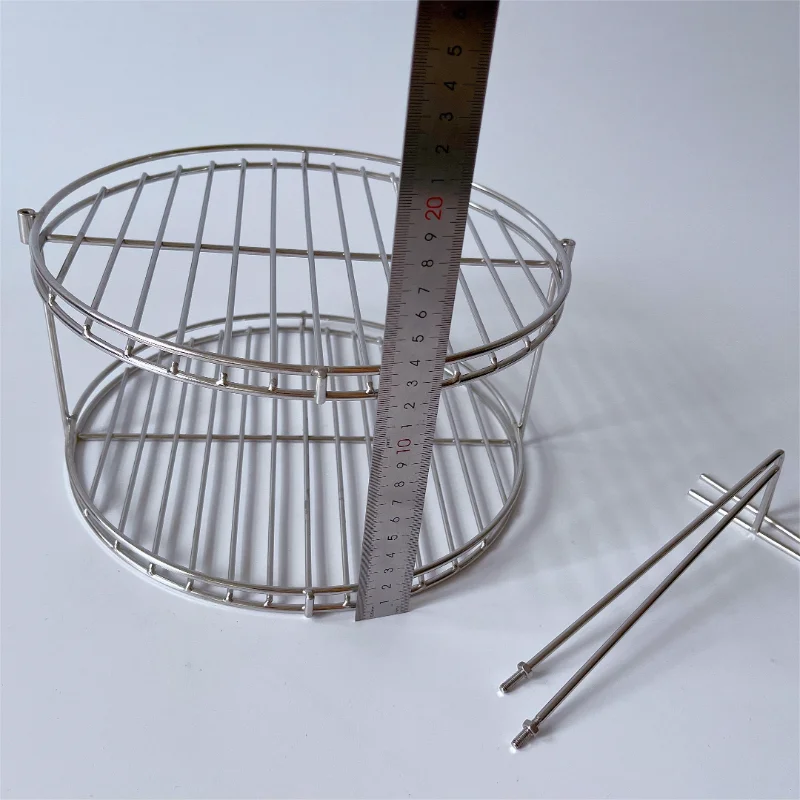 Customized multi-layer stainless steel metal mesh grating with handles/ Food cooling rack - Image 2