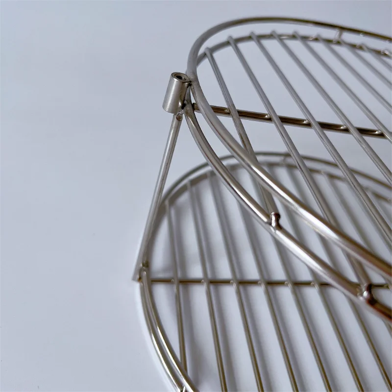 Customized multi-layer stainless steel metal mesh grating with handles/ Food cooling rack - Image 4