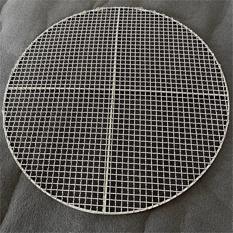 Round Outdoor BBQ Grill Accessories Stainless Steel Wire Mesh Welded Grate - Image 3