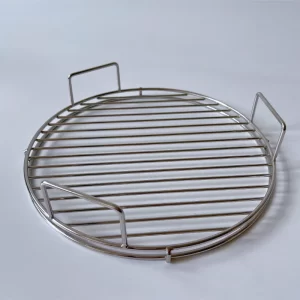 Baked food metal tray small round grid rack