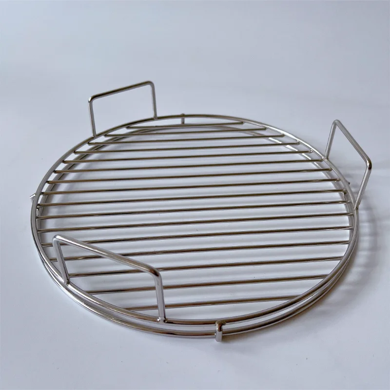Baked food metal tray small round grid rack