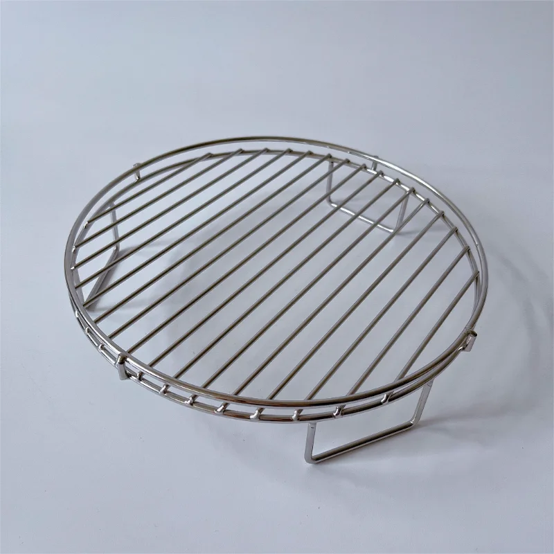 Baked food metal tray small round grid rack - Image 2