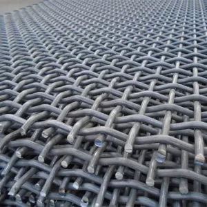 04 Stainless steel crimped sieving woven wire mesh for vibrating screen