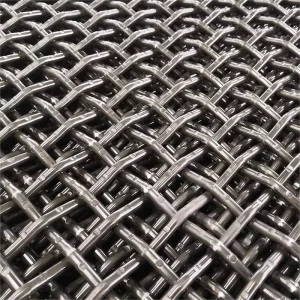 10mm hole size crimped woven mesh 65Mn steel custom metal woven wire mesh