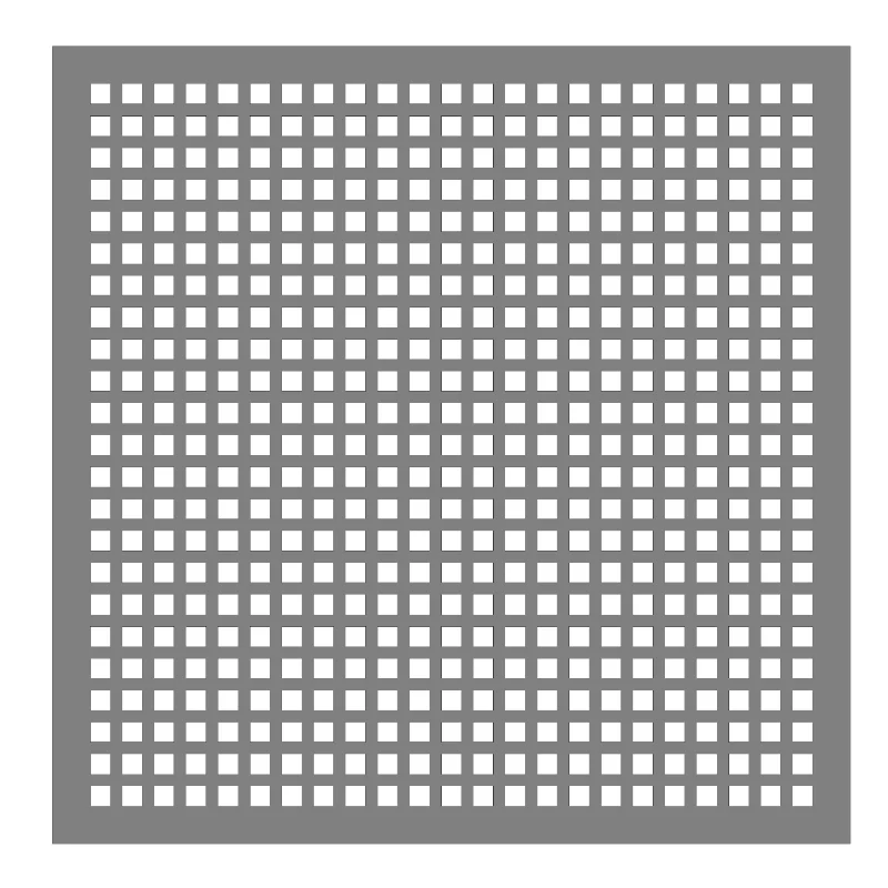 Stainless steel square hole perforated plate - Image 3