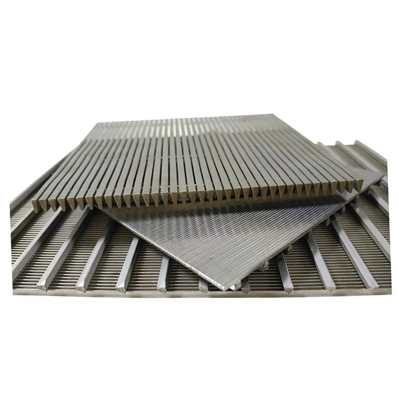 Custom stainless steel slit sieve plate/Trapezoidal wire triangle wire combination welded rigid screening plate
