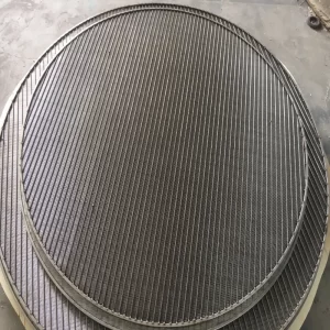 Custom round stainless steel wire wound sieve plate/Wedge-shaped wire seam mesh welded plate