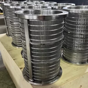 Custom industrial centrifugal filter separator stainless steel filter element/Trapezoidal wire seam mesh barrel/tube