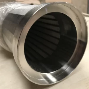 Waterworks stainless steel seam filter, seam screen, trapezoidal wire wound filter