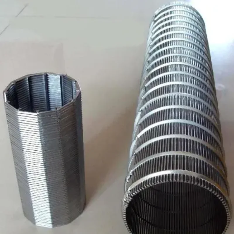 304 spiral wire extruded filter barrel、Dry and wet separator sieve barrel