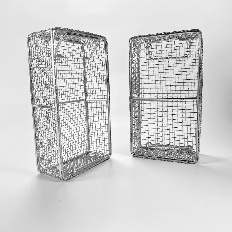 Metal woven mesh basket filter container - Image 2