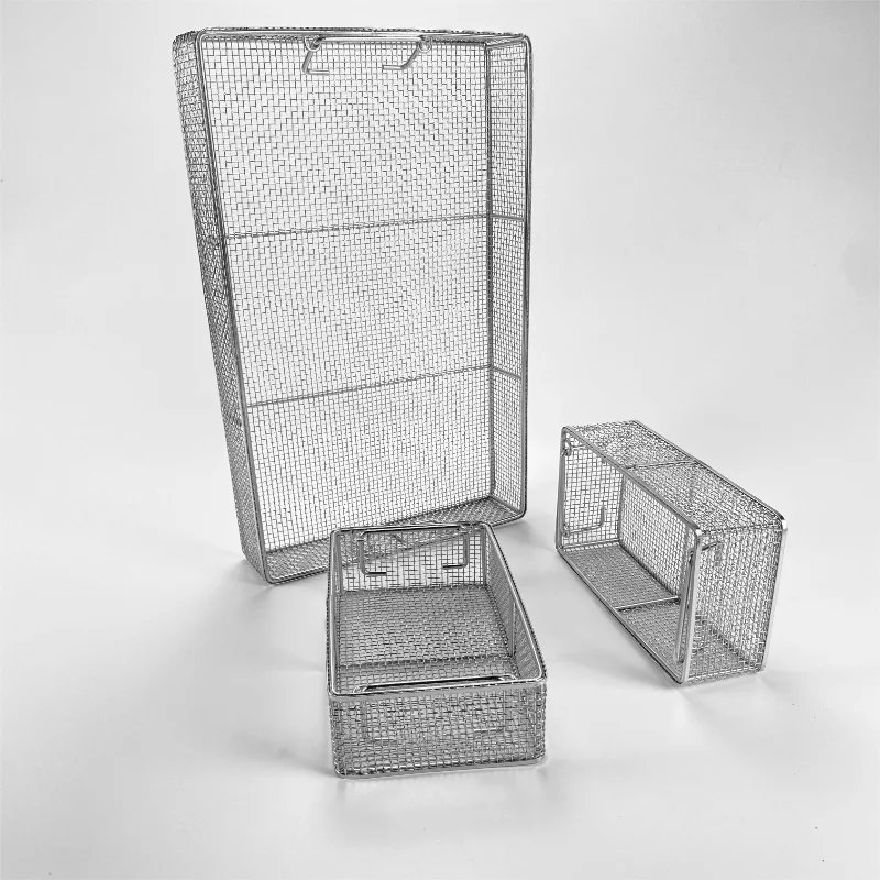 Stainless steel corrosion-resistant medical material sterilization basket /sterilization container /cleaning container - Image 3