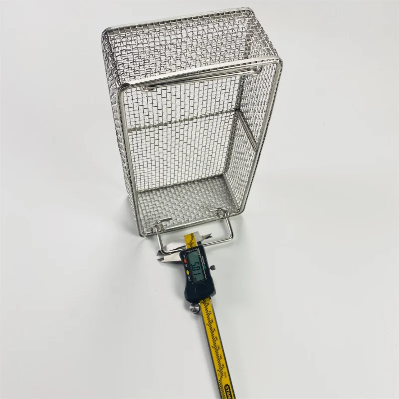 Stainless steel wire woven mesh basket can be produced in customized shapes - Image 4