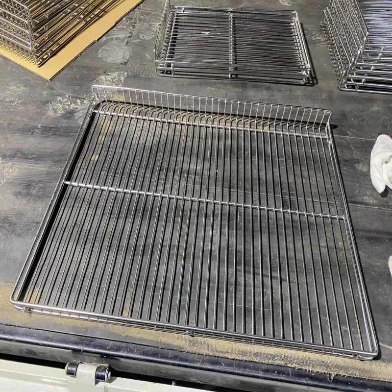 Refrigerator tiered stainless steel mesh storage containers - Image 4