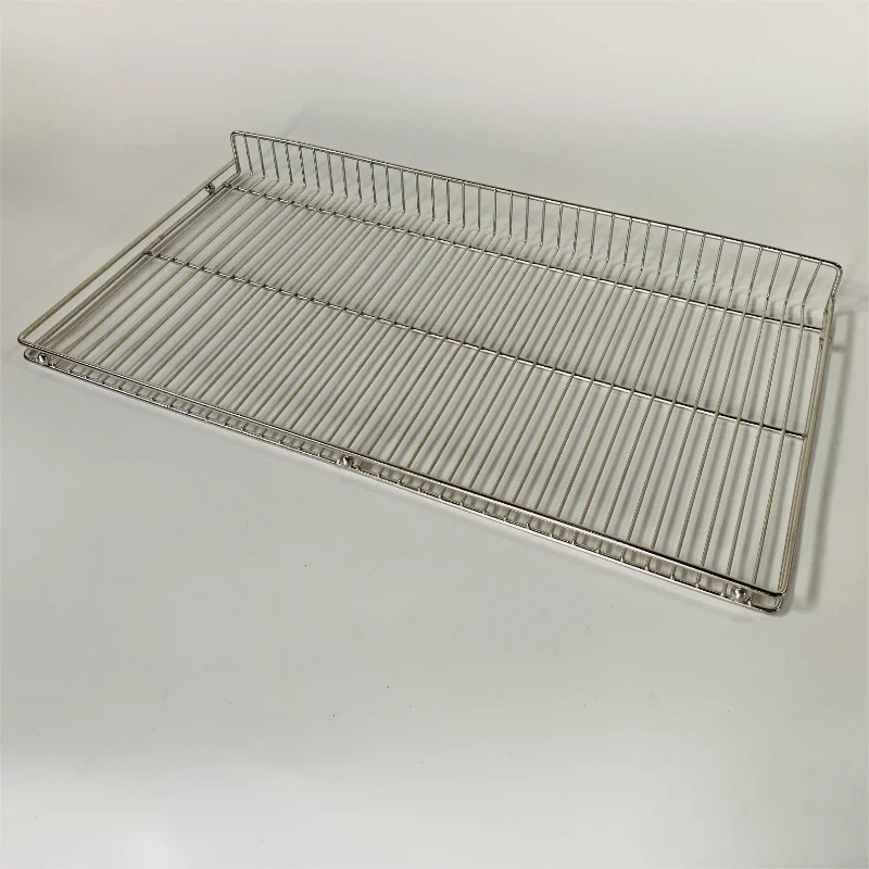 Stainless steel wire grid container for supermarkets, food display, shelf slot container - Image 2