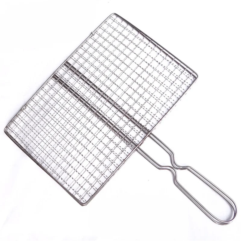 Stainless BBQ Net Barbecue Grill Wire Mesh Picnic Cooking - Image 4