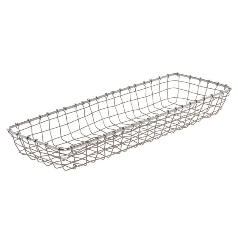 Drying Basket Stainless Steel Rectangle Kitchen Supply