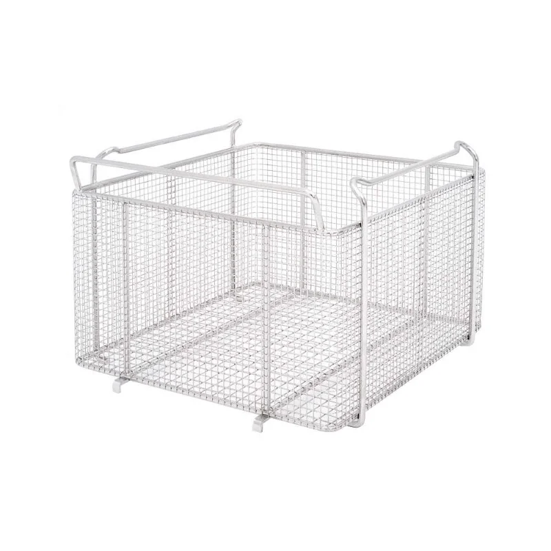 Stainless Steel Mesh basket Corrosion Resistance With Drop Handles