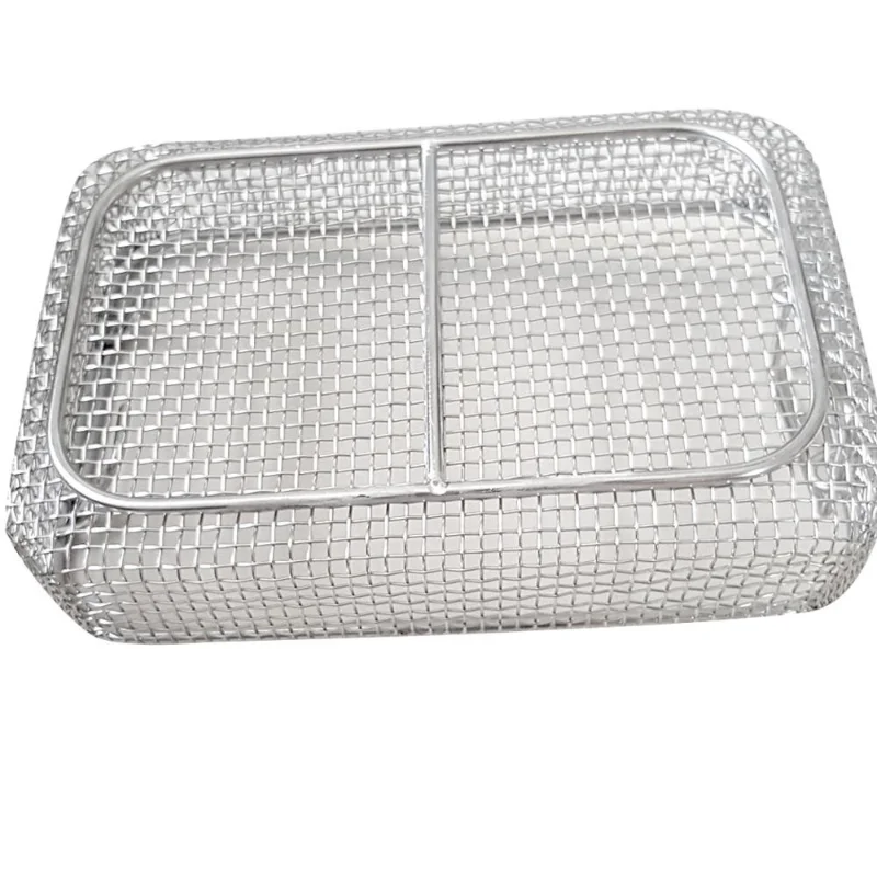 Professional Medical Sterilization Basket / Weld Medical Metal Wire Basket - Image 2