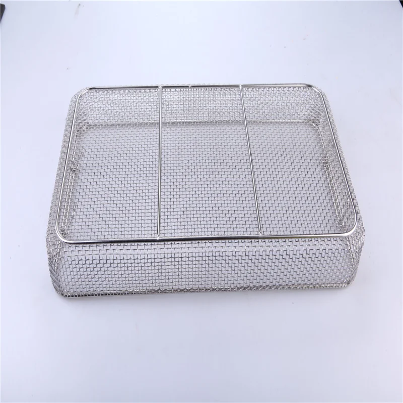 Professional Medical Sterilization Basket / Weld Medical Metal Wire Basket