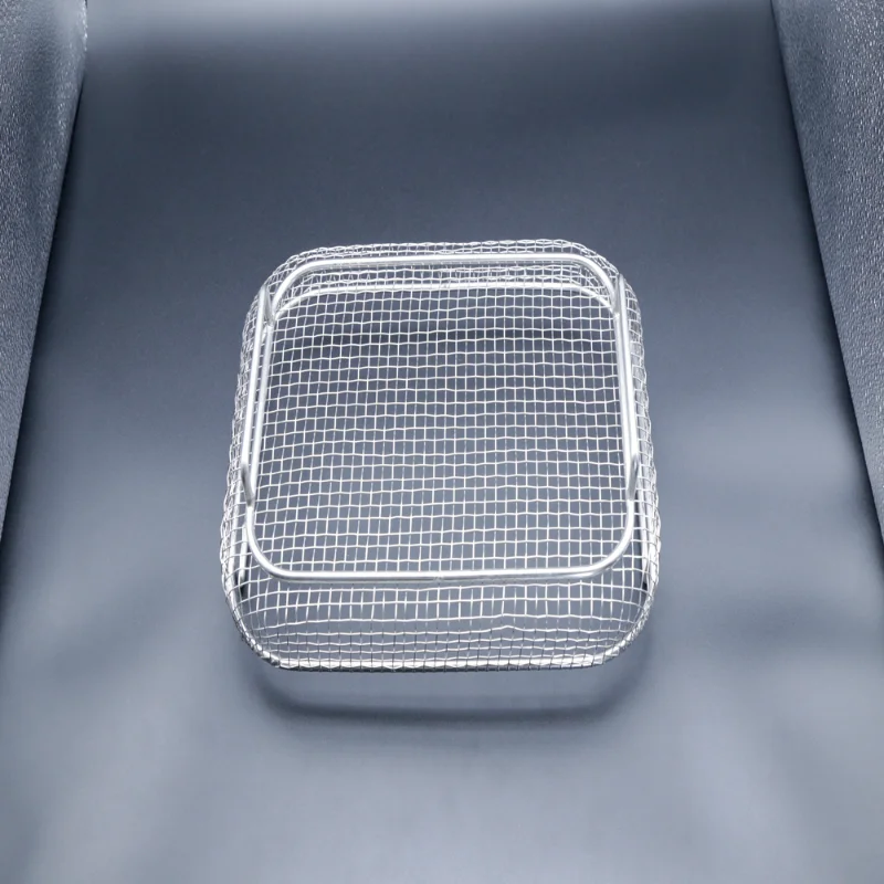 Professional Medical Sterilization Basket / Weld Medical Metal Wire Basket - Image 4