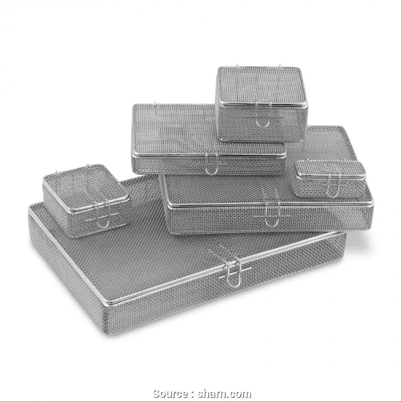 Electropolished Stainless Steel Wire Mesh Baskets With Lids - Image 4