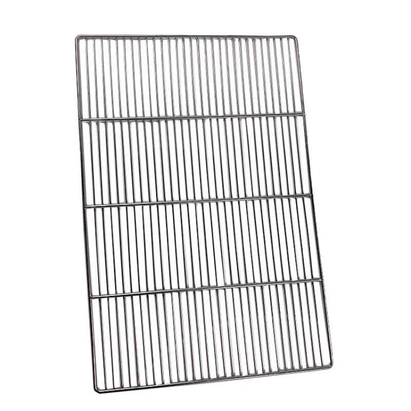 Stainless steel wire welded food trays for grills