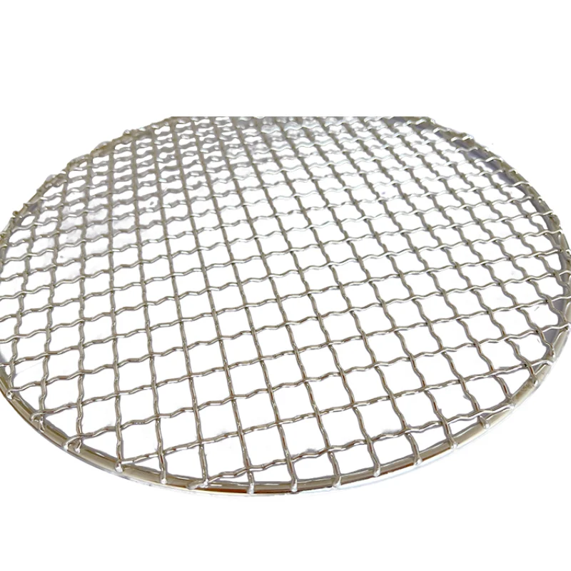 BBQ Net Stainless Steel Round Grill Mesh Roast Nets - Image 2