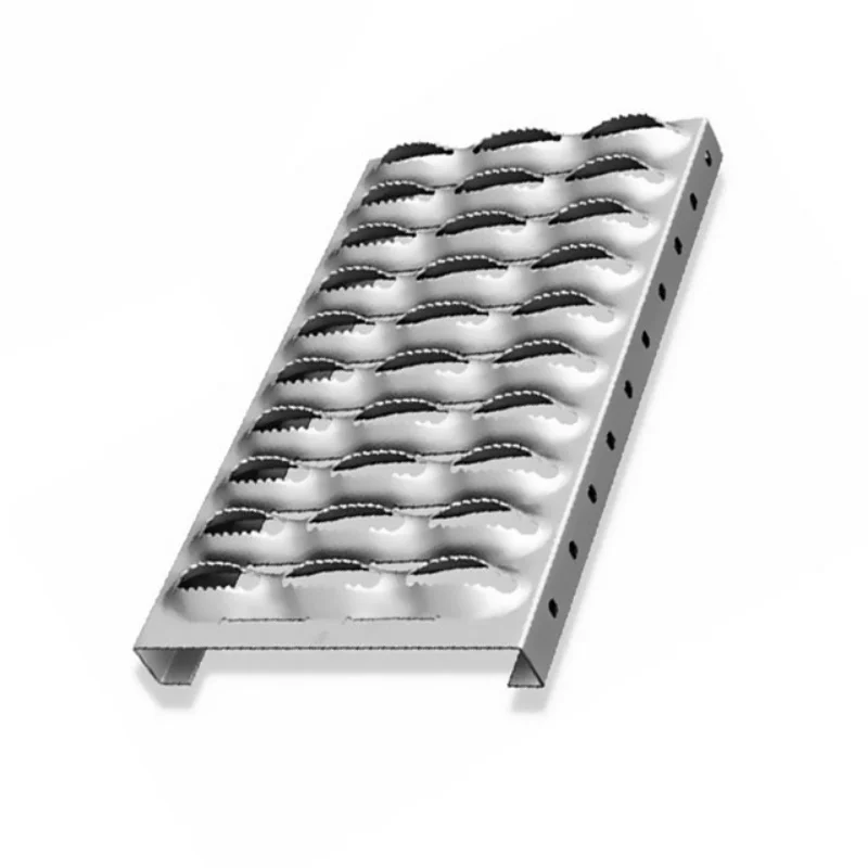 Non-slip stripper support system metal perforated sheet
