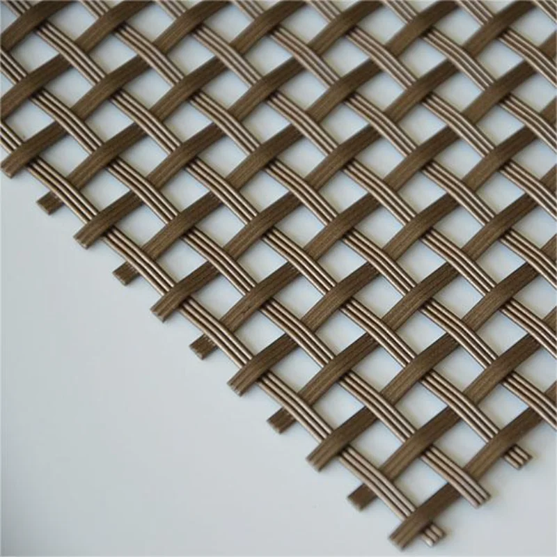 Stainless steel flat wire composite woven mesh for decoration - Image 2
